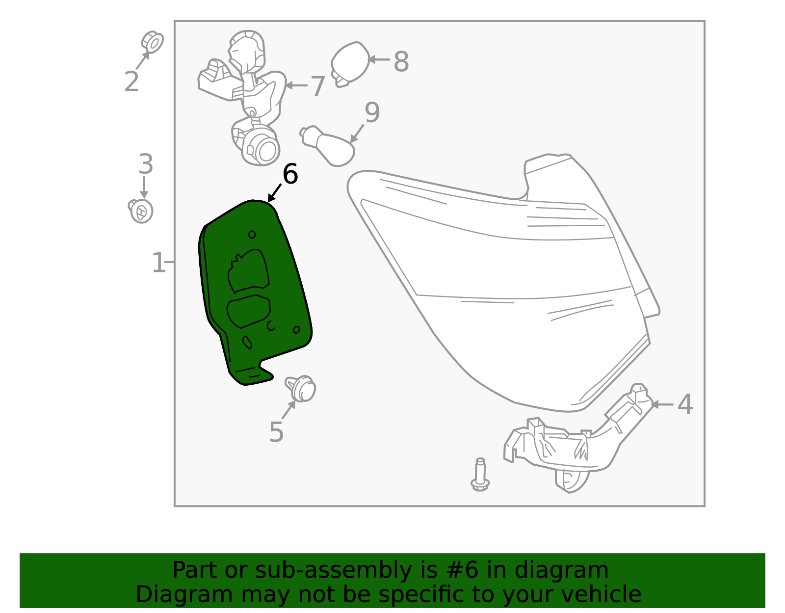 ‪@no_a_jw ‬ Rear Combination Lamp Gasket #1 Right Hand #81552-48110