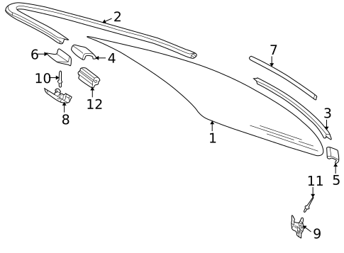 Reveal Moldings for 2003 Mercedes-Benz S55 AMG #0