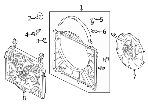 Cooling Fan for 2013 Land Rover Range Rover #0