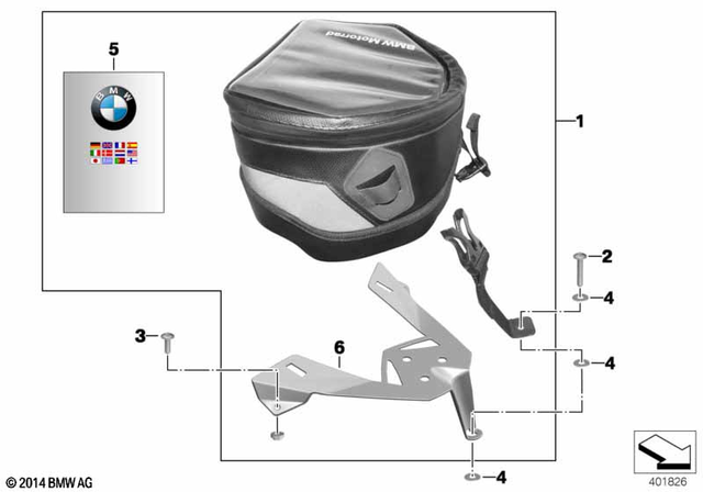ブラックコレクションヒップバッグ - BMWモーターサイクル正規