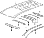 26482986 - Body: Roof Panel for Buick: Enclave | Chevrolet: Traverse | GMC: Acadia Image