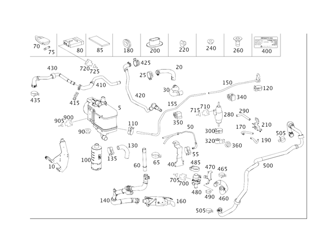 1645061835 - : Hose for Mercedes-Benz Image