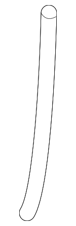 254431R050 - Cooling System: Engine Coolant Reservoir Hose for Hyundai Image