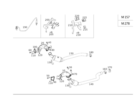 Exhaust System on 8-Cylinder Gasoline Vehicles for 2016 Mercedes-Benz GLE63 AMG S #0
