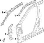 760327BA0A - Body: Aperture Panel for Nissan: Murano Image