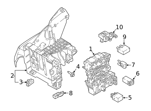 Fuse & Relay for 2020 Volkswagen Atlas Cross Sport #4