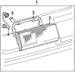 8167032040 - Electrical: Backup Lamp for Toyota: Camry Image