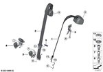 72115A0C304 - : Top Belt, Rear Outside for BMW Image