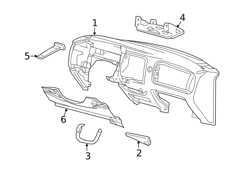 Instrument Panel for 1999 Ford Ranger #0