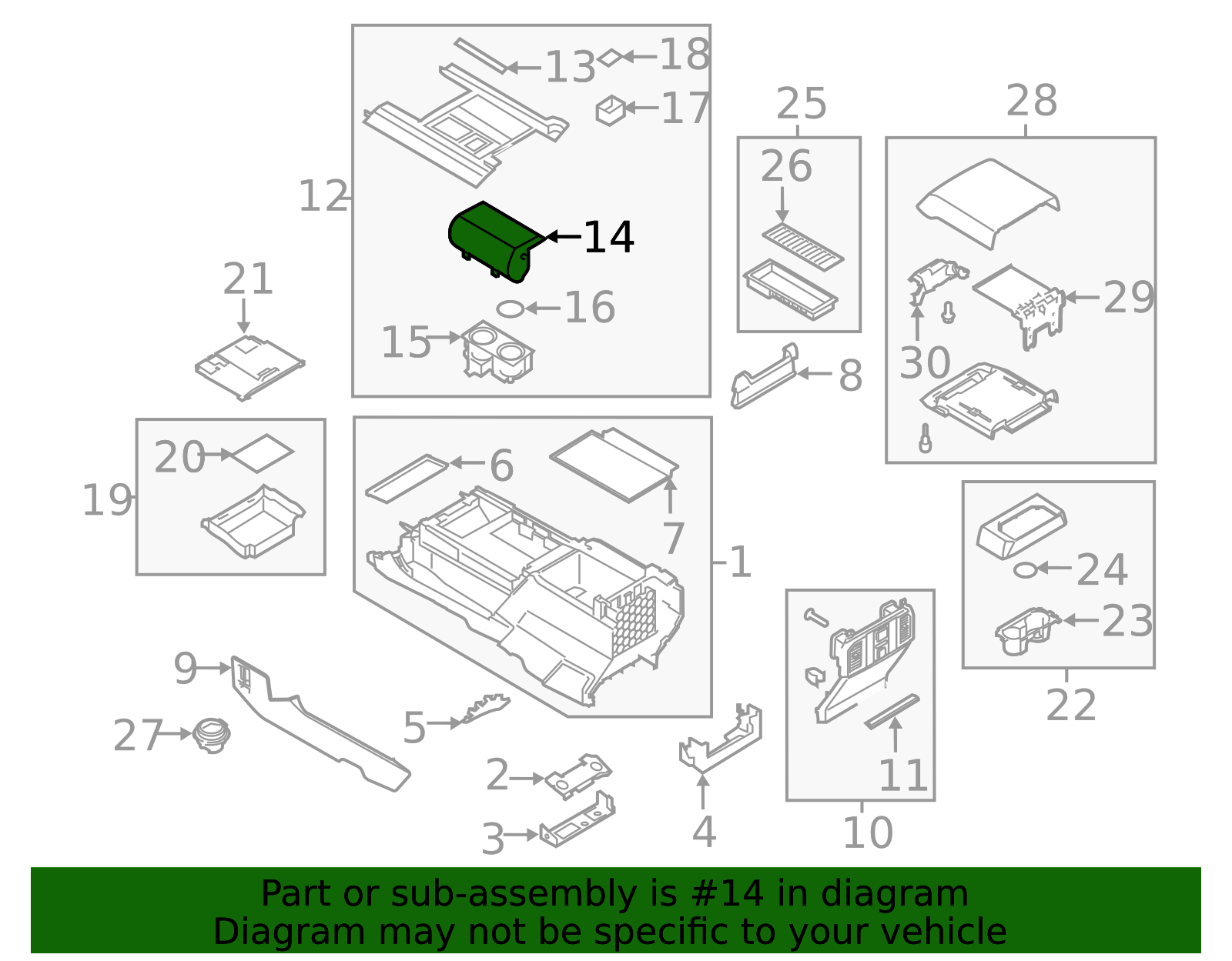 2018-2021 Ford Expedition Cup Holder Bracket JL1Z-7813562-AB | OEM