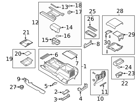 Console for 2018 Ford Expedition #0