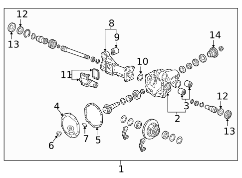 Carrier & Components for 2021 Chevrolet Silverado 1500 #1