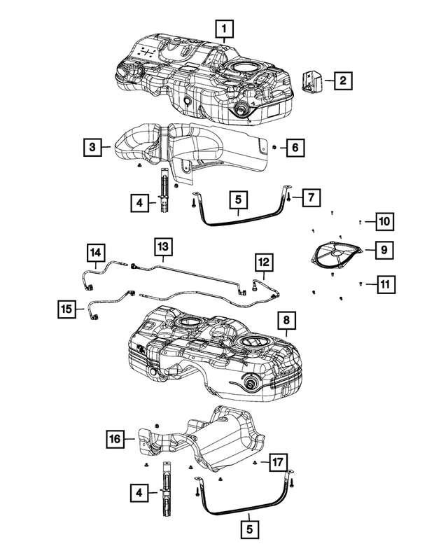 6508386AA - Fuel: Hex Flange Head Screw for Mopar Image