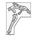 8U0809737A - Body: Pillar Reinforced for Audi: Q3, Q3 Quattro Image