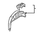 8U0809851TA - Body: Inner Wheelhouse for Audi: Q3, Q3 Quattro Image