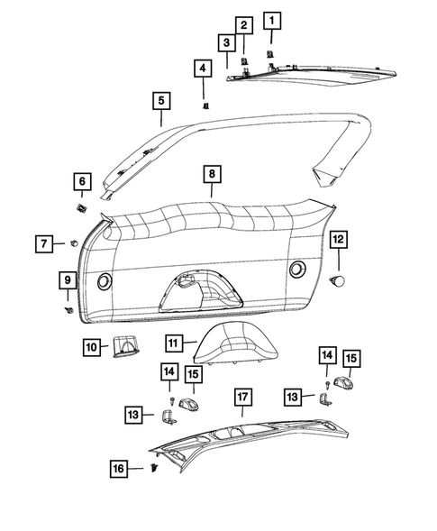 Liftgate Panel and Scuff Plate for 2021 Jeep Grand Cherokee #0