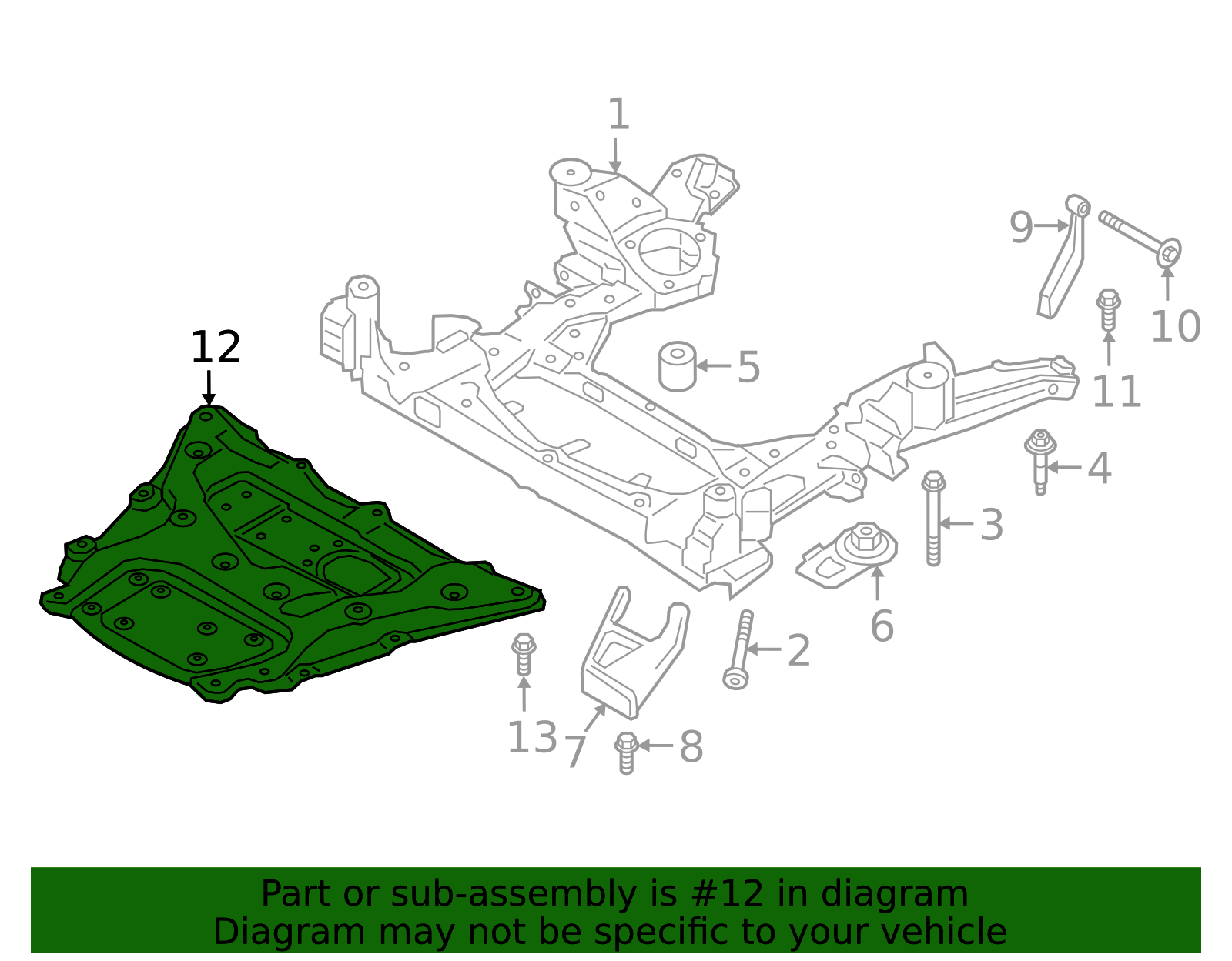 Genuine BMW 31-10-6-862-071 | Reinforced Plate | FREE Shipping on
