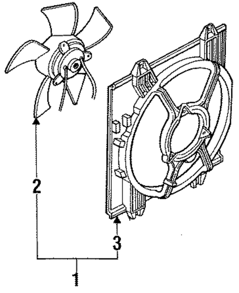 Condenser Fan for 1993 Dodge Stealth #0