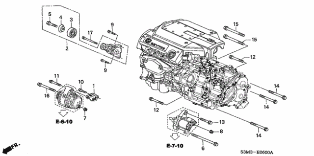 Alternator Bracket for 2001 Acura CL #0
