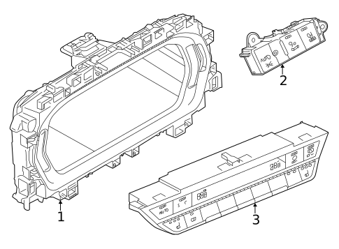 Cluster & Switches for 2024 Audi A3 Quattro #0