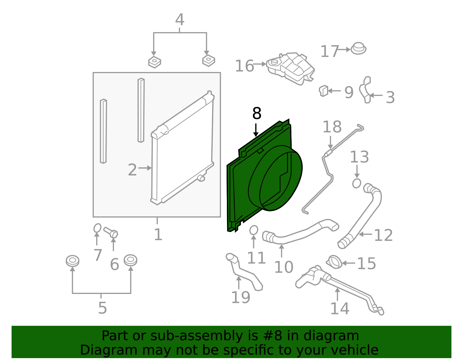 2008-2010 Ford OEM NEW 2008-2010 Ford F250 F350 Super Duty Fan Shroud ...