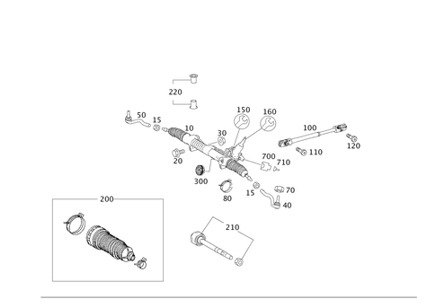 Steering Gear and Steering Linkage for 2008 Mercedes-Benz R350 #0