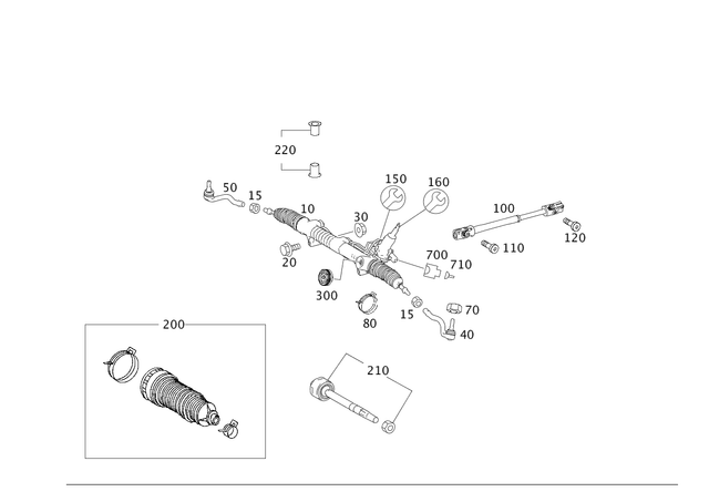 2514600700 - Steering: Steering for Mercedes-Benz Image image