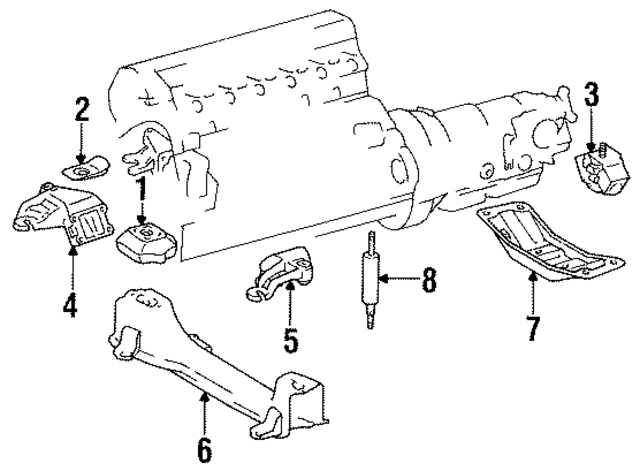 123241301364 - Engine: Front Mount for Mercedes-Benz Image