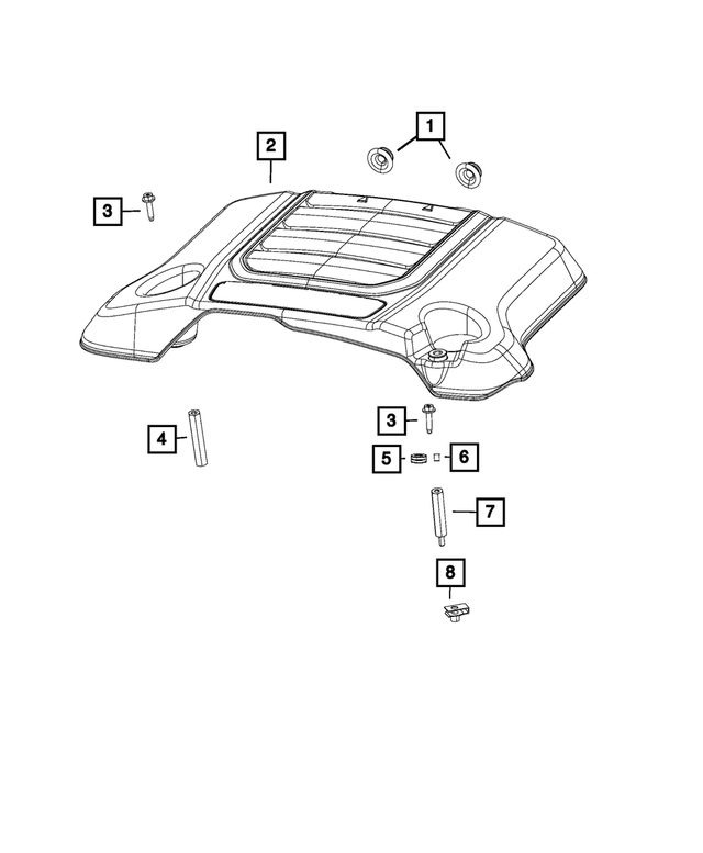 6512382AA - Engine: Hex Nut for Mopar Image