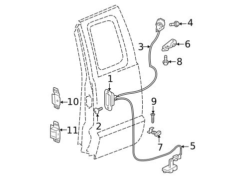 Lock & Hardware for 2007 Dodge Dakota #2