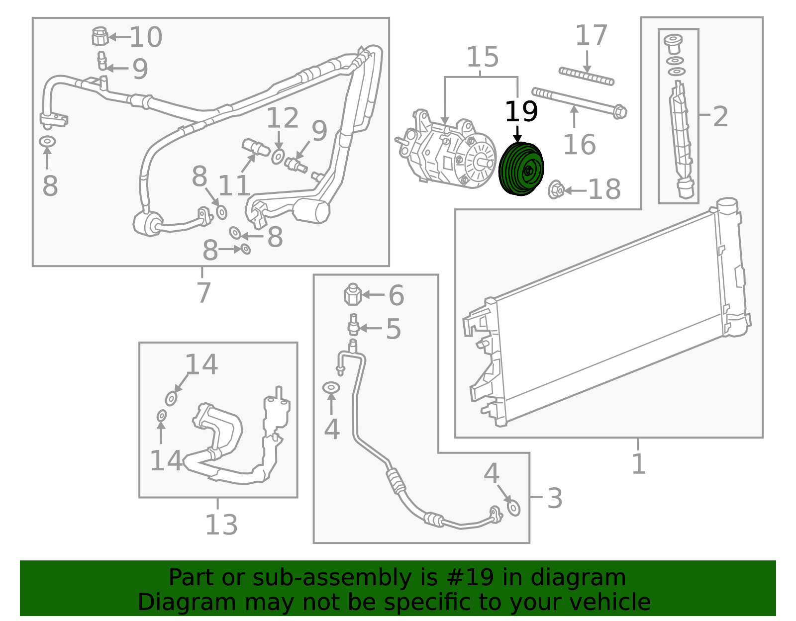 2020-2025 GM Air Conditioning Compressor Clutch Kit with Clutch, Coil ...