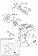 8970937820 - Chassis: PEDAL, BRAKE for Acura Image