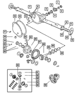 6028041 - Rear Axle: Pinion Yoke Nut for Mopar Image