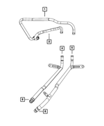 68000978AA - Air Conditioners and Heaters: Heater Return Hose for Mopar Image