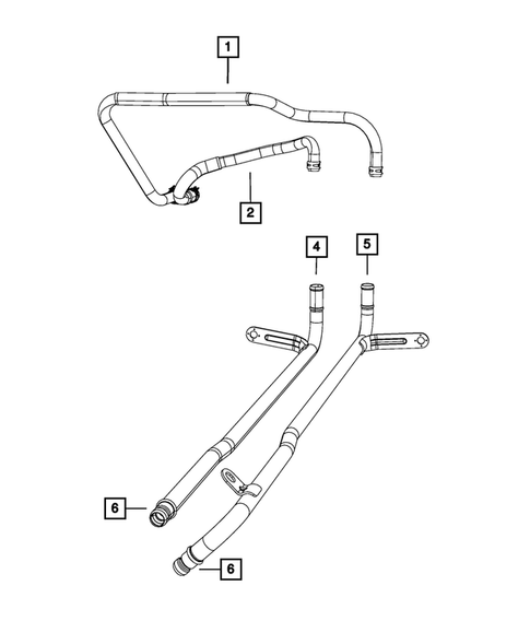Air Conditioner and Heater Plumbing for 2009 Jeep Grand Cherokee #3