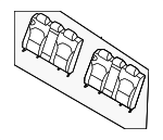 89300M7001B41 - Body: Seat Back Assembly for Kia: Forte Image