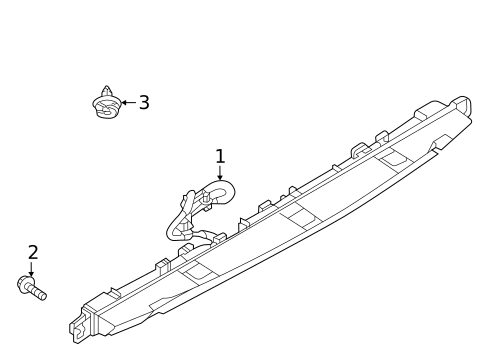 High Mounted Stop Lamp for 2024 Mazda CX-30 #0