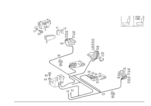 Electric Seat Adjuster for 1988 Mercedes-Benz 300TE #0