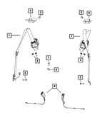 6105221AA - Restraints: Hex Head Screw for Mopar Image