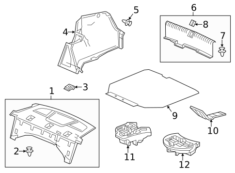 Interior Trim - Rear Body for 2021 Acura ILX #0