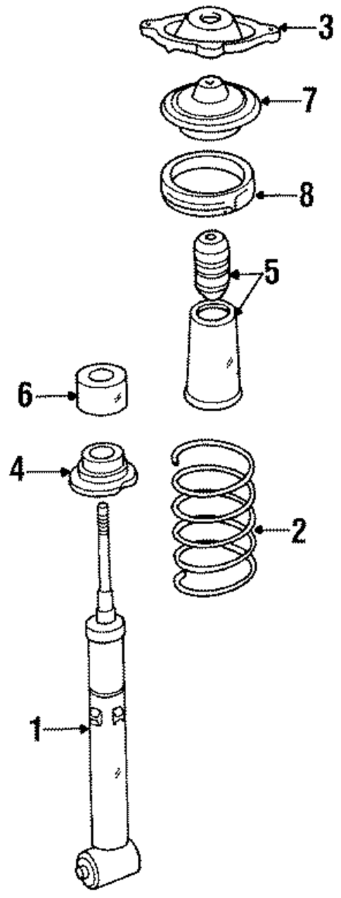 Shocks & Components for 1994 Audi V8 Quattro #0