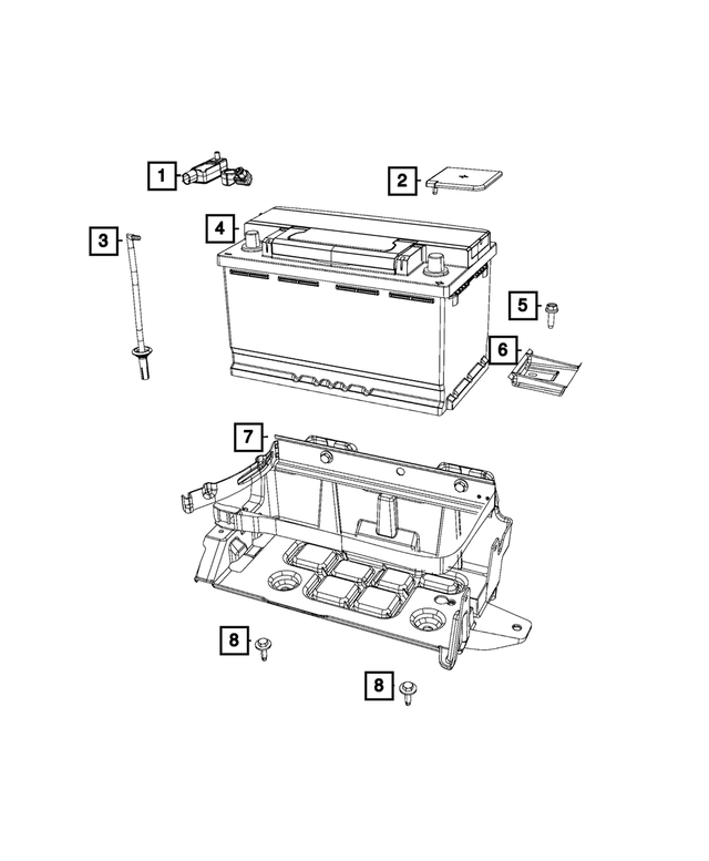 4606858AA - Electrical: Battery Terminal Cover for Mopar Image