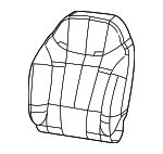 6RB05U00AA - Body: Seat Back Cover for Mopar Image