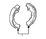 4654020080 - Brakes: Park Brake Shoes for Toyota Image