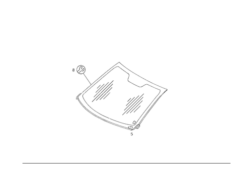 Windshield for 2003 Mercedes-Benz ML55 AMG #1