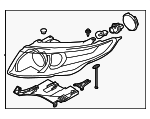 LR112573 - : Headlamp Assembly for Land-Rover Image