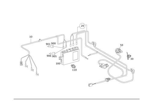 Electrical Parts Used for Trailer Coupling for 2012 Mercedes-Benz S400 #0