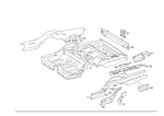 1246102661 - Substructure: Floor for Mercedes-Benz: 260E, 280E Image