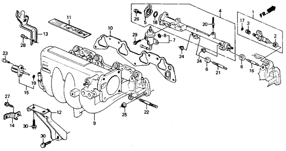 Intake Manifold (2) for 1991 Honda Civic #0