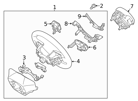 Steering Wheel & Trim for 2017 Kia Optima #0